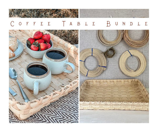 Coffee Table Tray Basket Weaving Bundle