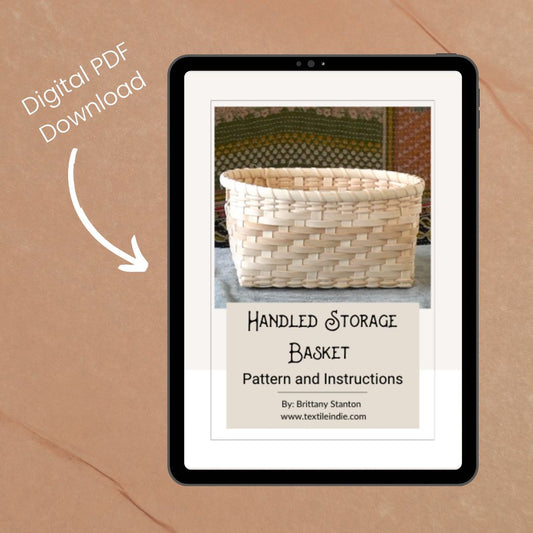 Handled Storage Basket Pattern and Instruction Manual