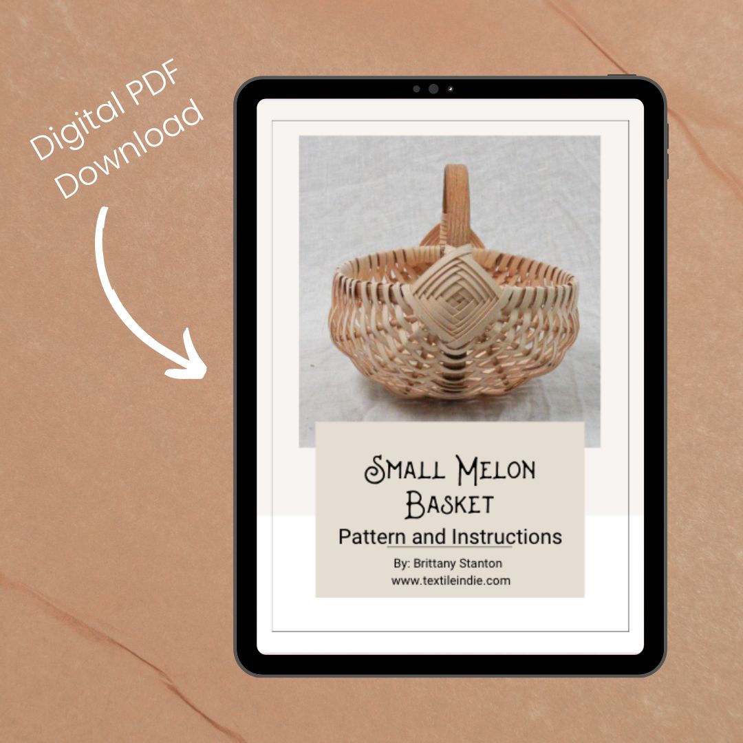 Small Melon Basket Pattern and Instruction Manual - Textile Indie