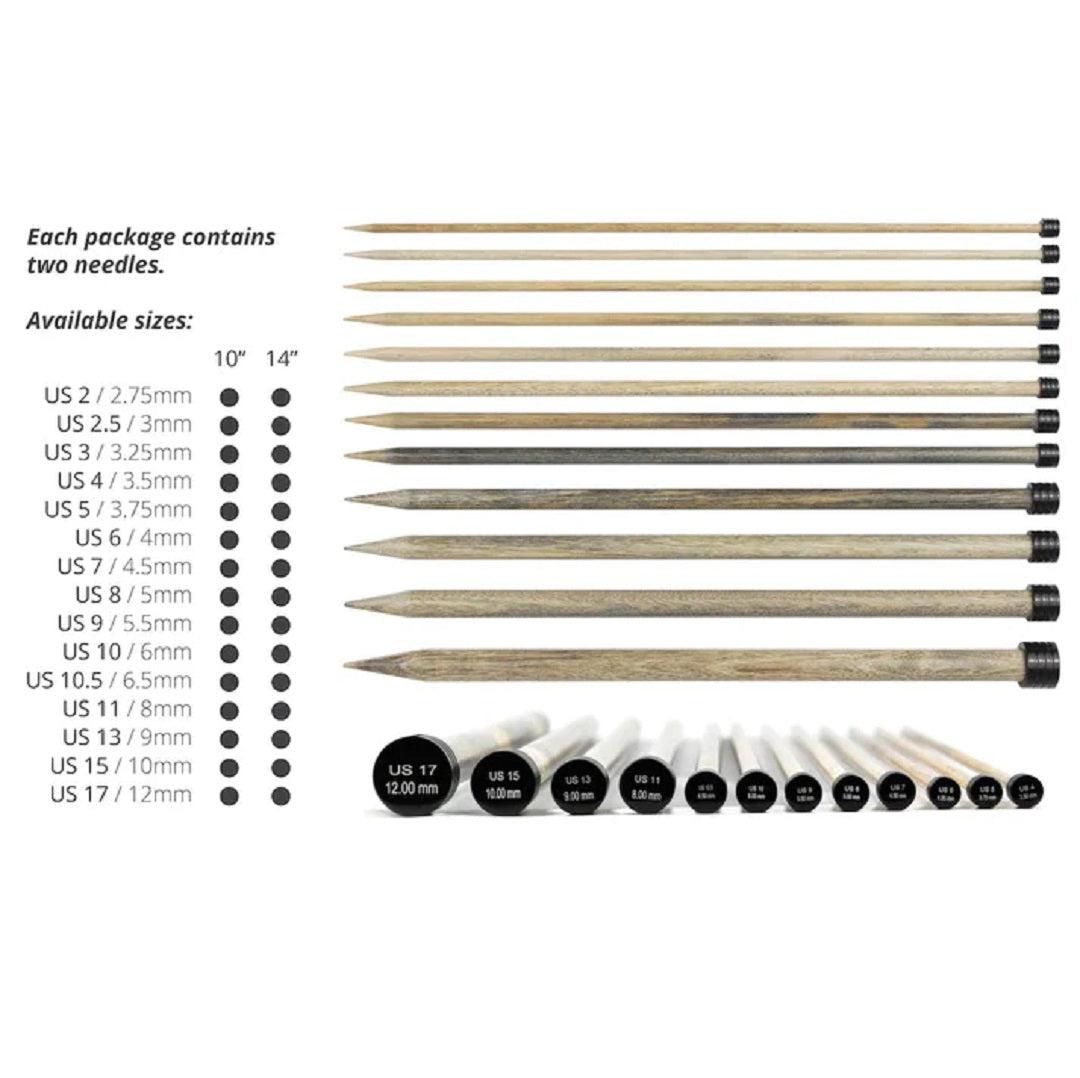 Driftwood 10" Straight Needle Set | With Carrying Case