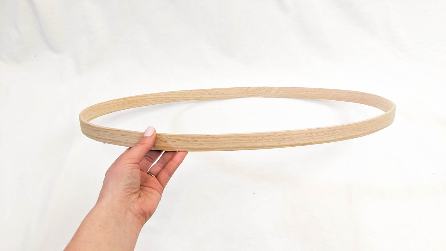 Oval Hoop: 12" x 20"