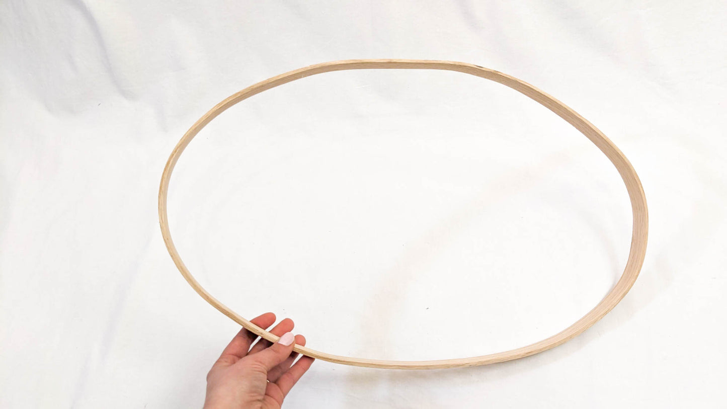 Oval Hoop: 12" x 20"