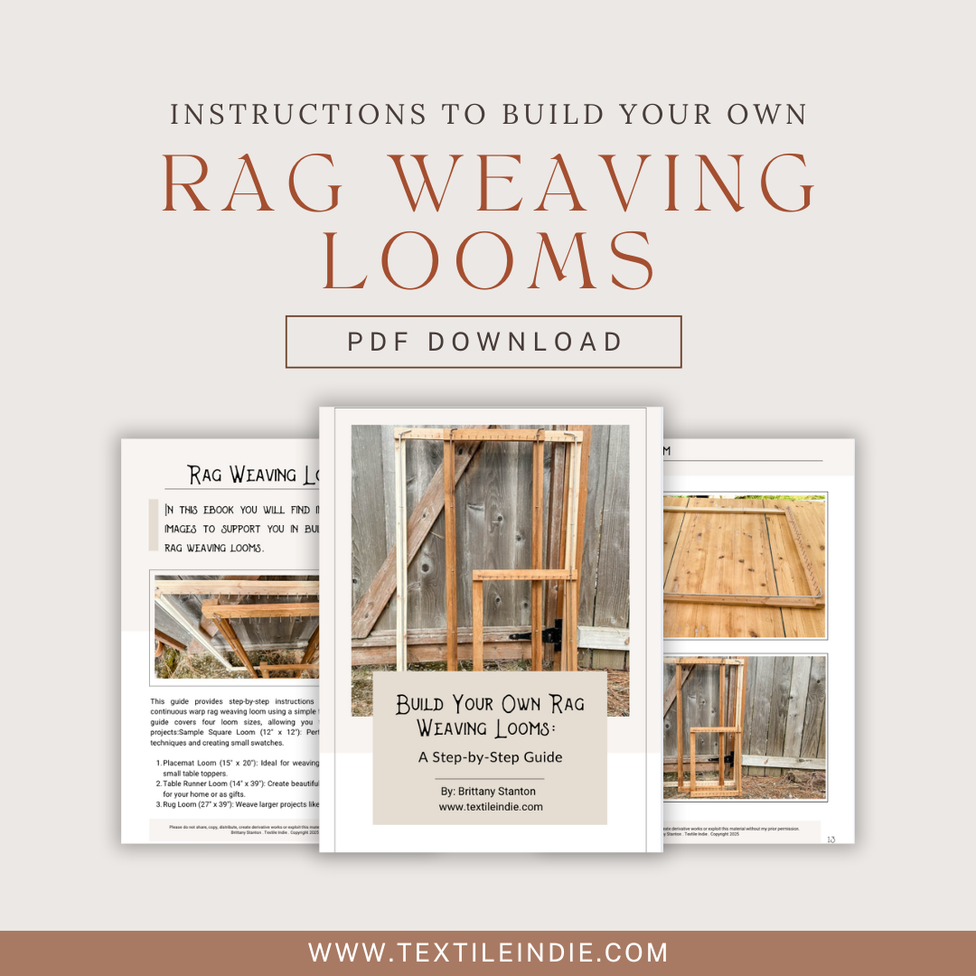 Rag Weaving Loom Pattern – Textile Indie