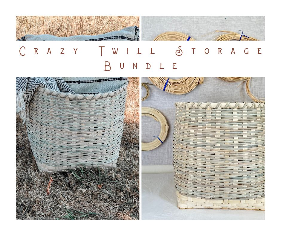 Crazy Twill Storage Basket Weaving Bundle