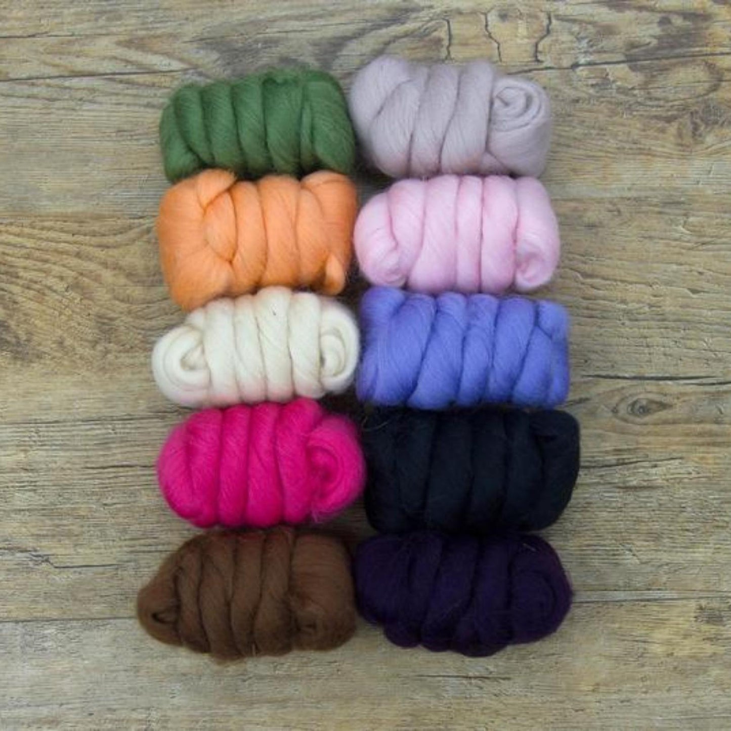 Mixed Merino Wool Variety Pack | Mystery Merino (Multicolored Surprise) 250 Grams, 23 Micron