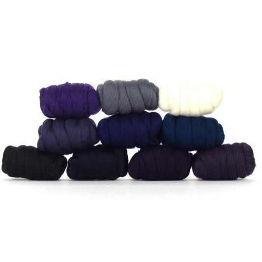 Mixed Merino Wool Variety Pack | Curious Cosmos (Multicolored) 250 Grams, 23 Micron