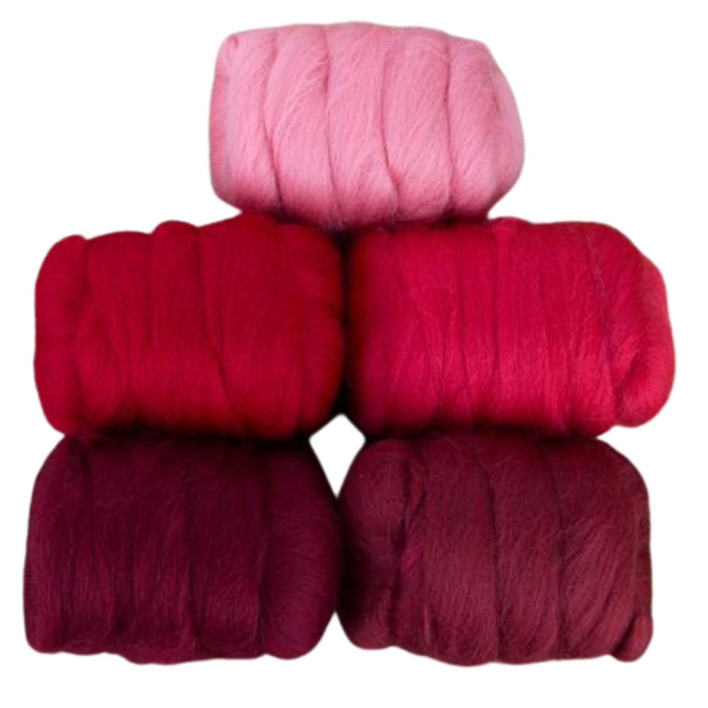 Mixed Merino Wool Variety Pack | Wondrous Reds (Reds) 250 Grams, 23 Micron