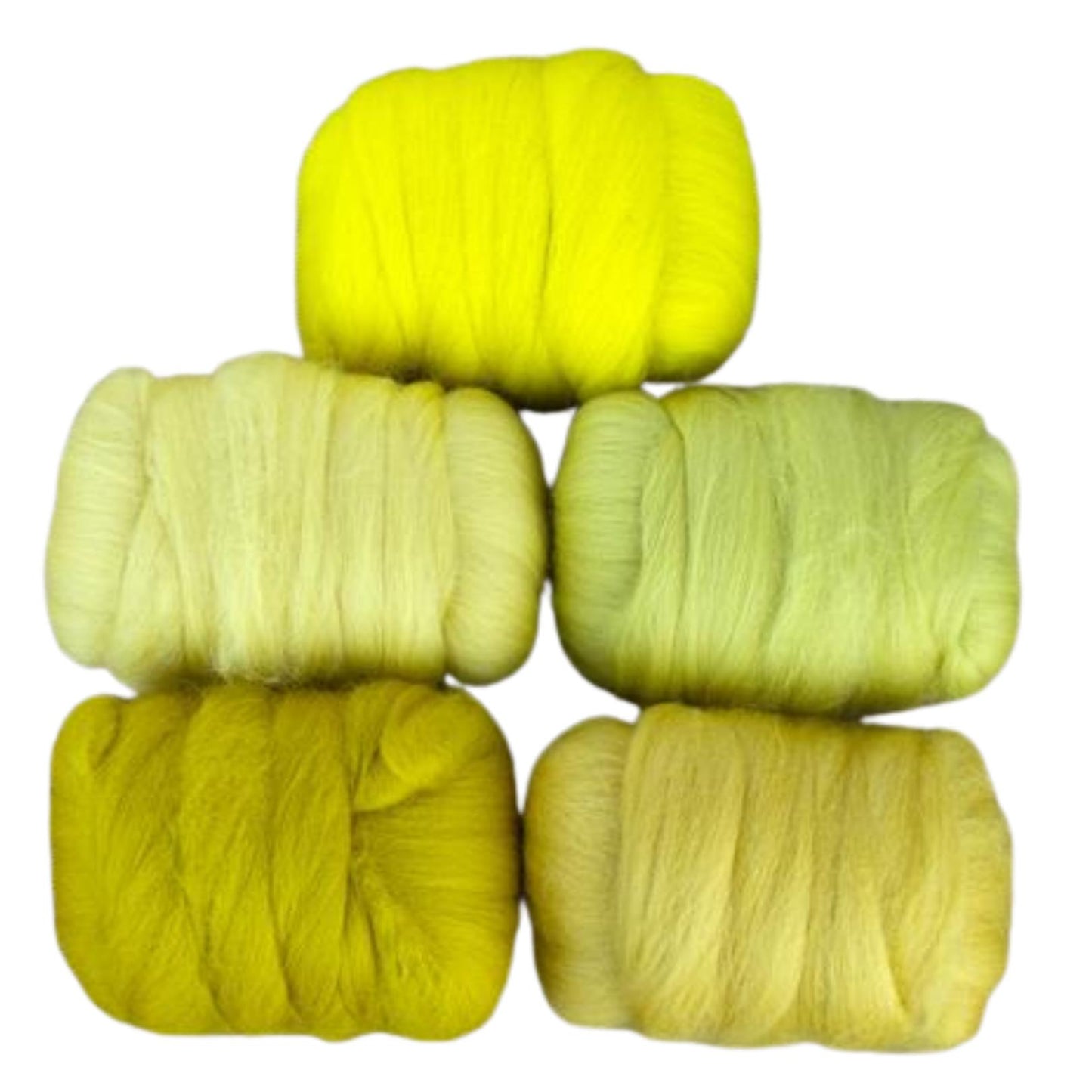Mixed Merino Wool Variety Pack | Lemon Drop (Yellows) 250 Grams, 23 Micron
