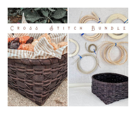 Cross-Stitch Napkin Basket Weaving Bundle