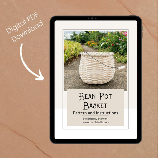 Bean Pot Basket - Basket Weaving Pattern (PDF)