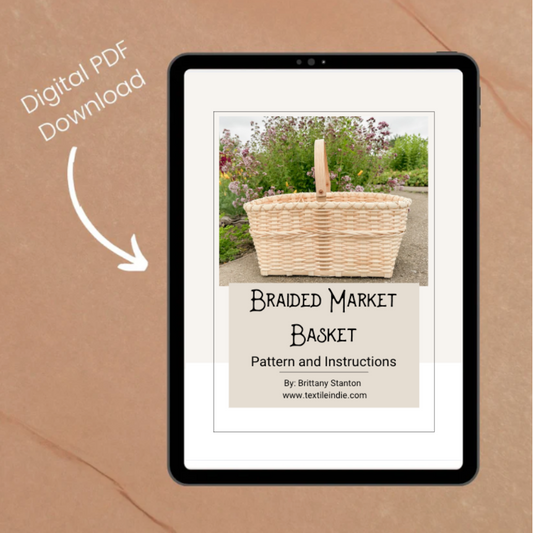 Braided Market Tote - Basket Weaving Pattern (PDF)