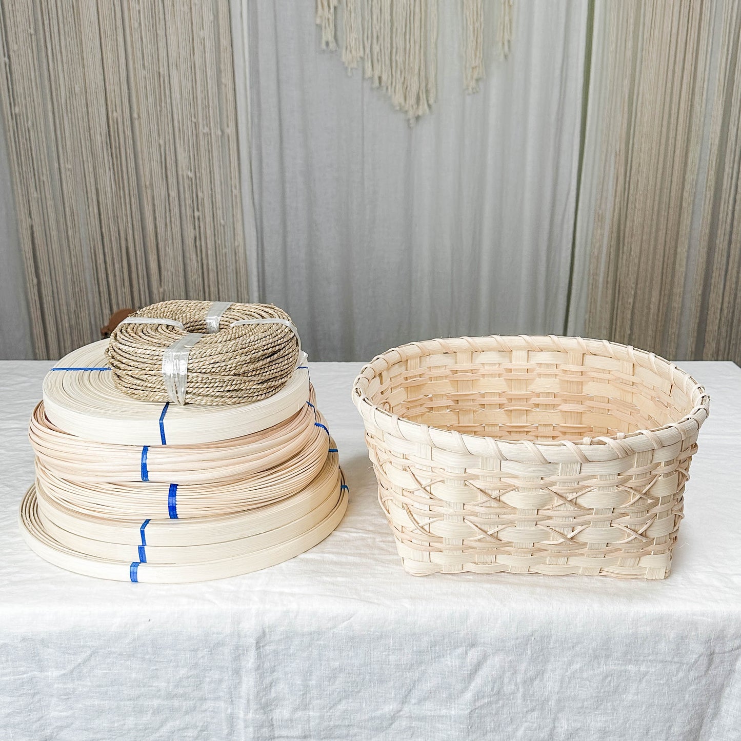 Bulk Reed Bundle: Cross-Stitch Napkin Basket