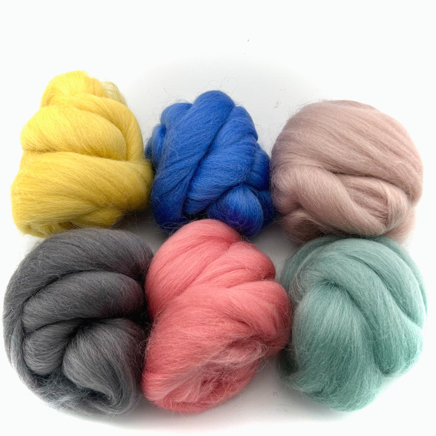 Corriedale Collection | Swedish Escape Bundle of Dyed Wool Tops | 150 Grams, 26 Micron