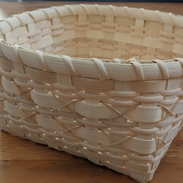 Cross-Stitch Napkin Basket Pattern and Instruction Manual