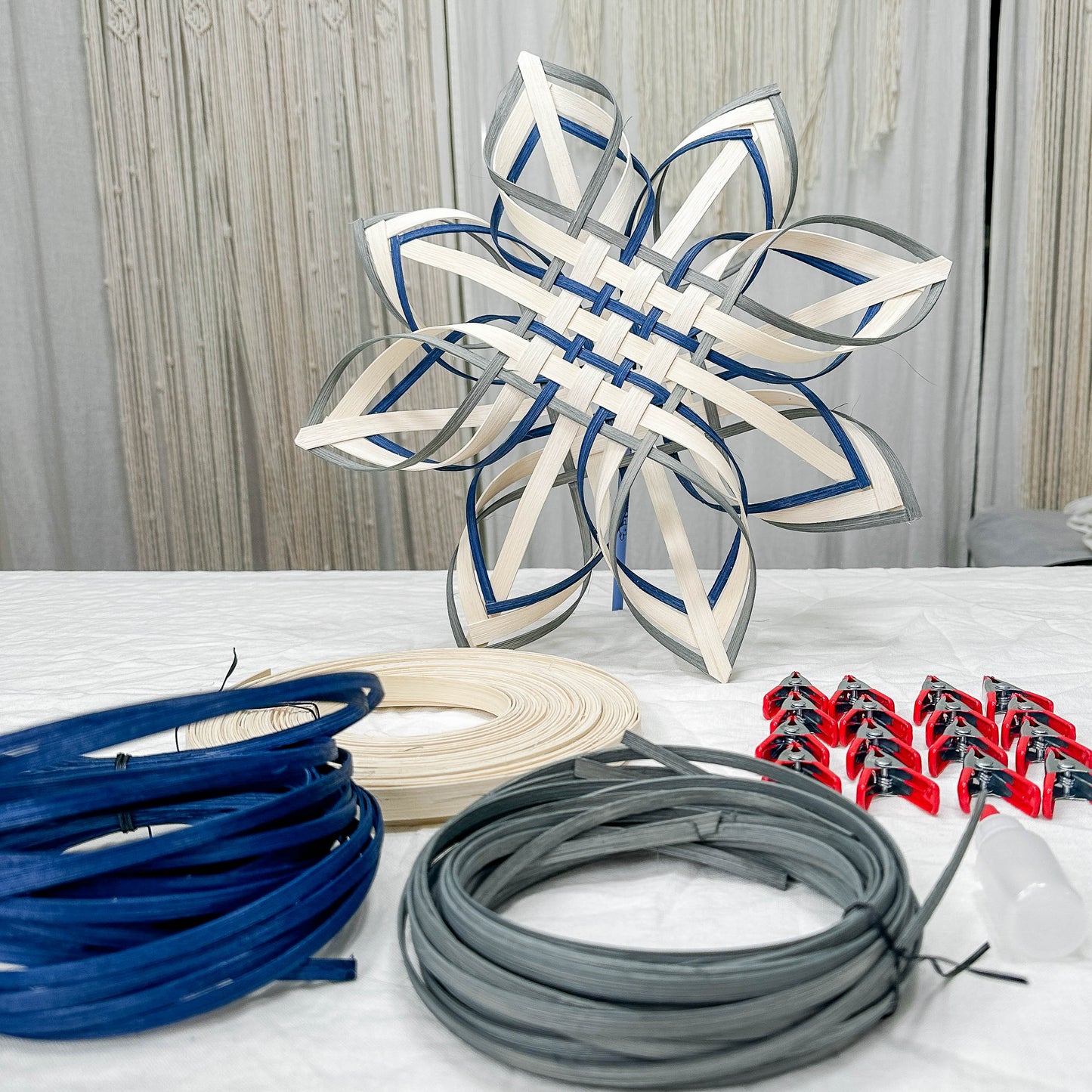 Limited Edition Winter Themed Scandinavian Snowflakes Kit: Set of 3 (16" Stars)