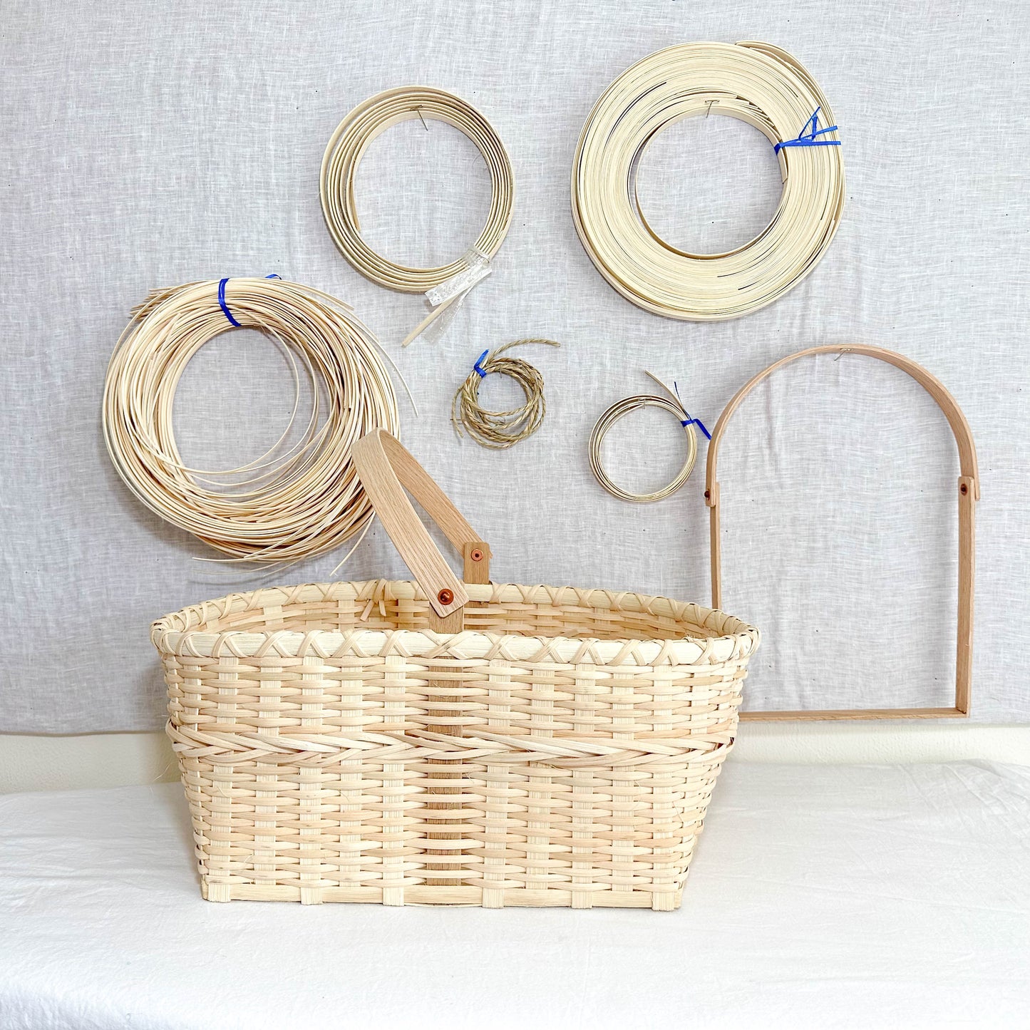 Swing-Handle Braided Market Basket Kit