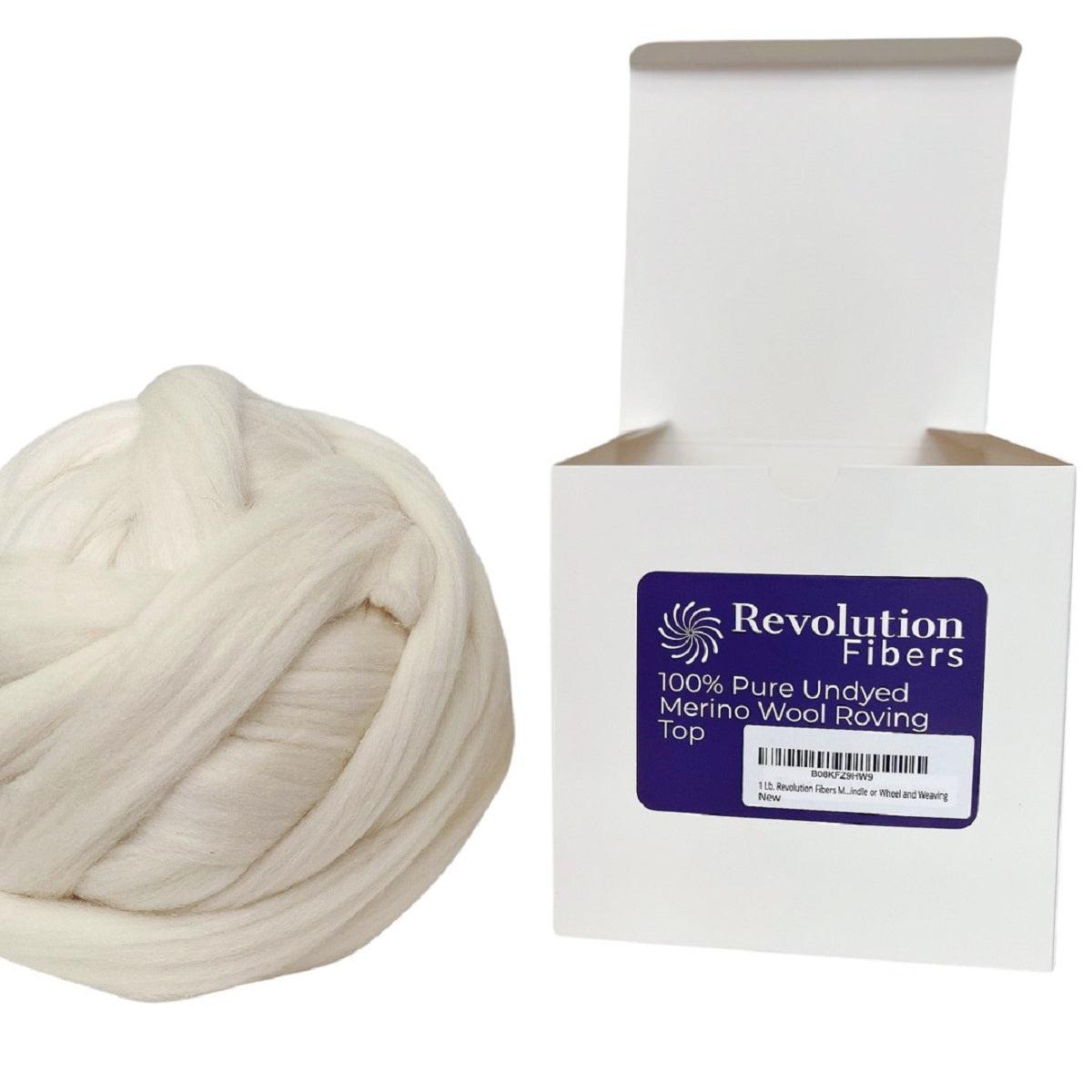 Undyed Merino Wool Roving Top - Textile Indie 