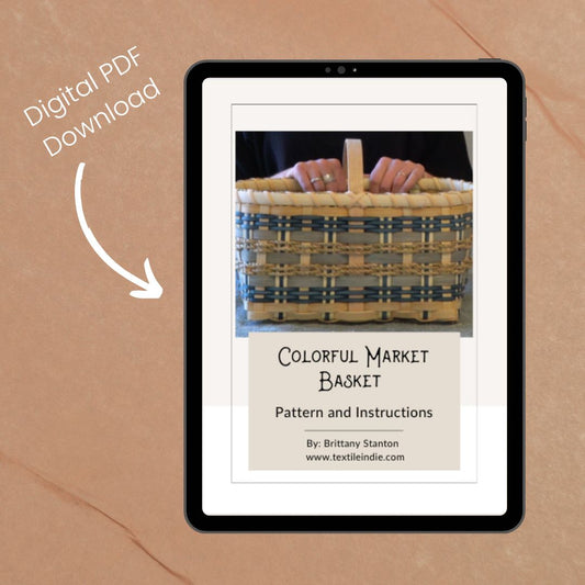 Colorful Market Basket Pattern and Instruction Manual