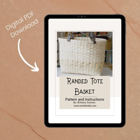 Randed Tote Basket Pattern and Instruction Manual