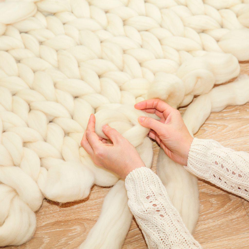 Undyed Merino Wool Roving Top - Textile Indie 