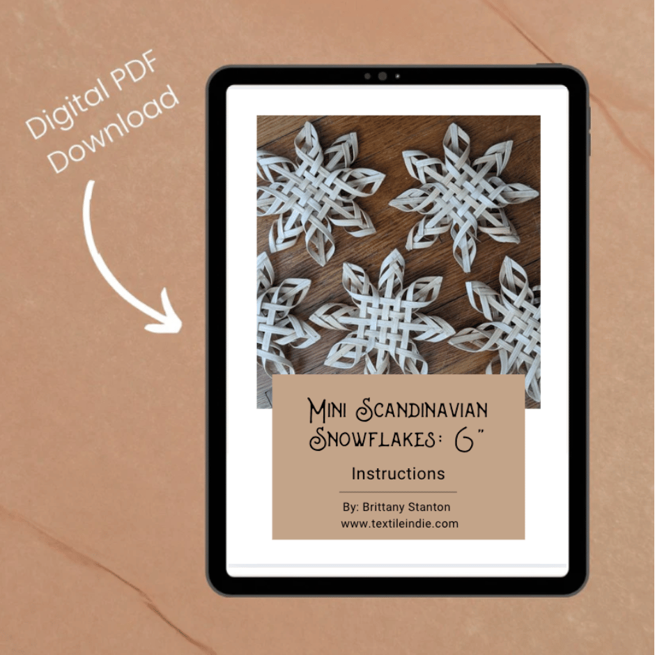Scandinavian Mini Snowflakes Kit : Set of 5 (6" Stars)