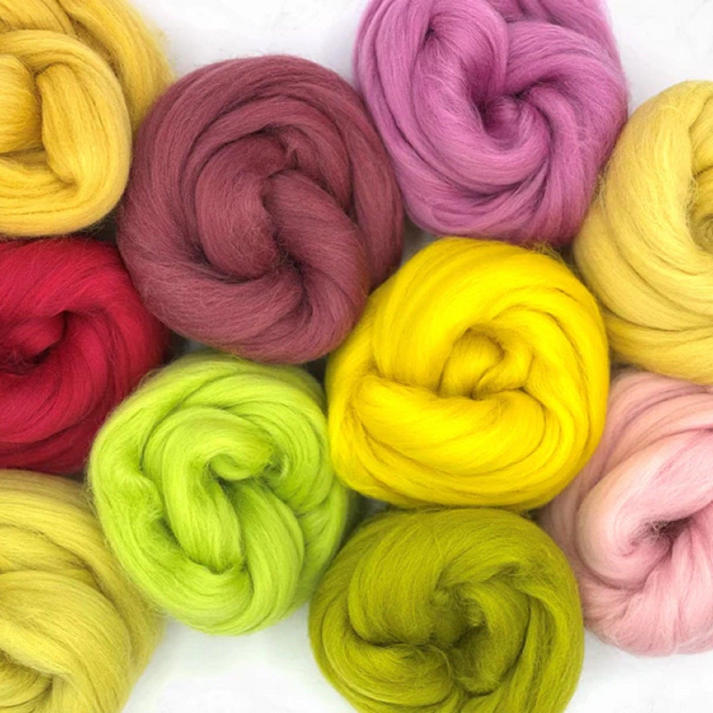 Mixed Merino Wool Variety Pack | Spring Blossom (Multicolored) 250 Grams, 23 Mircon - Textile Indie 