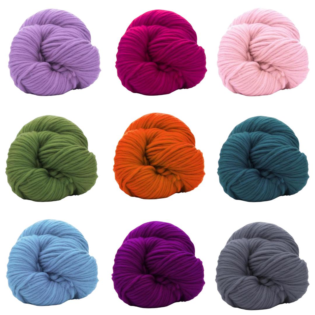 Premium Super Bulky (Chunky) Weight Solid Color Merino Yarn - Textile Indie 