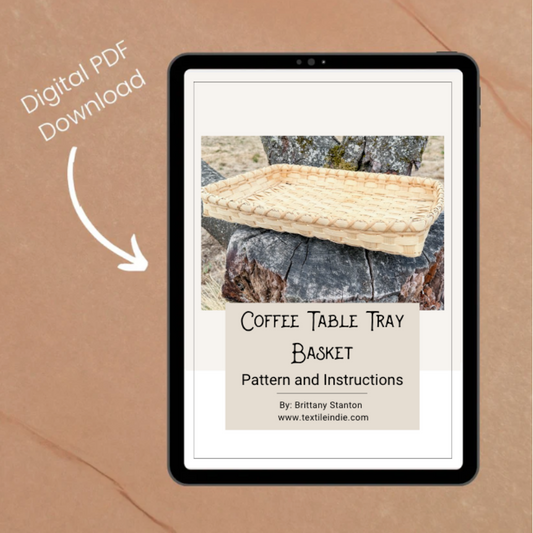 Coffee Table Tray - Basket Weaving Pattern (PDF)