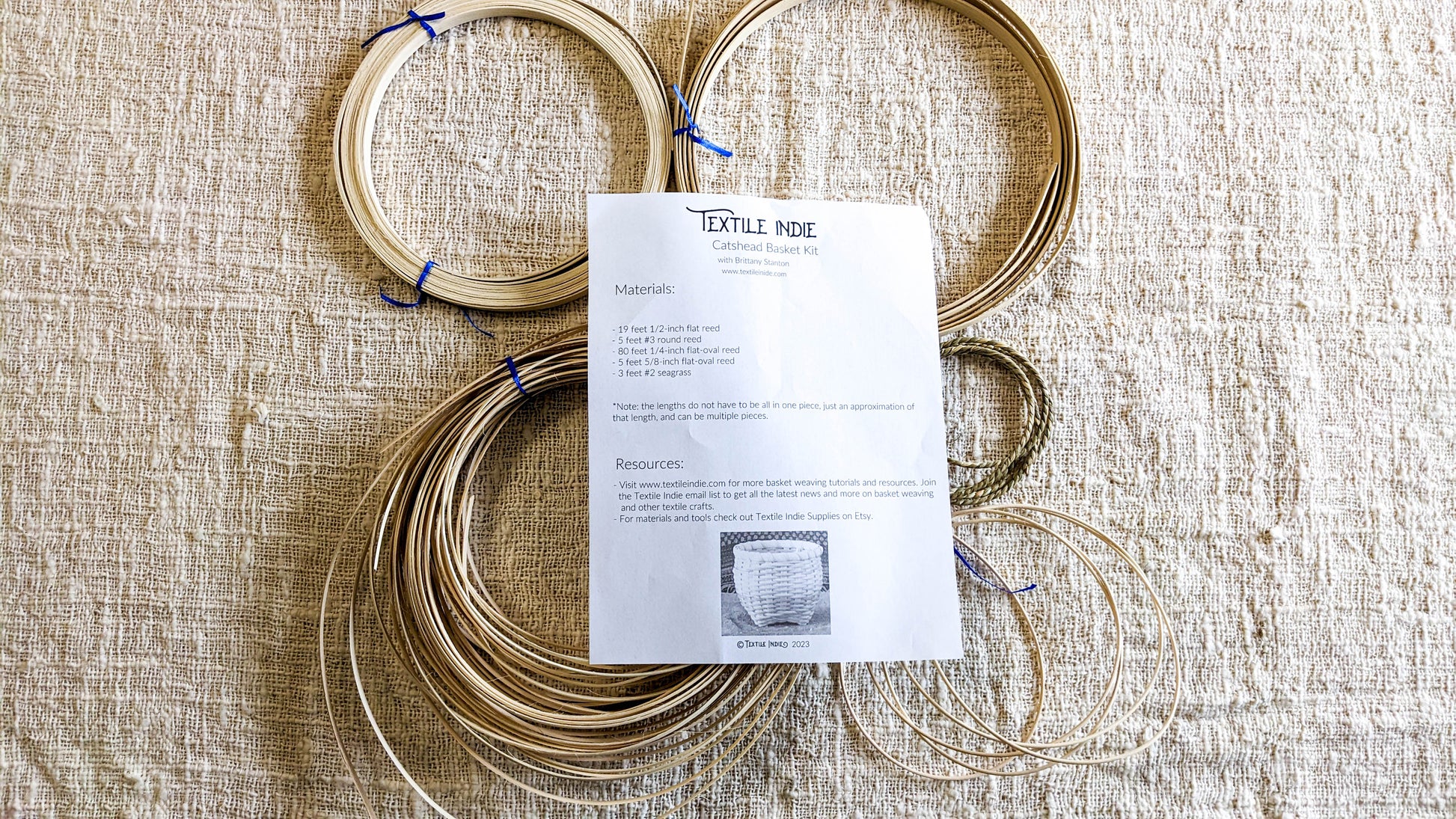 Cathead Basket Weaving Kit - Textile Indie 