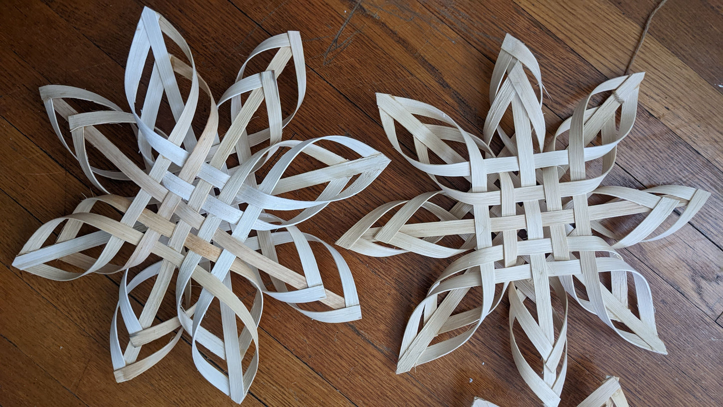 Carolina Snowflakes Kit: Set of 3 (15" stars) - Textile Indie 